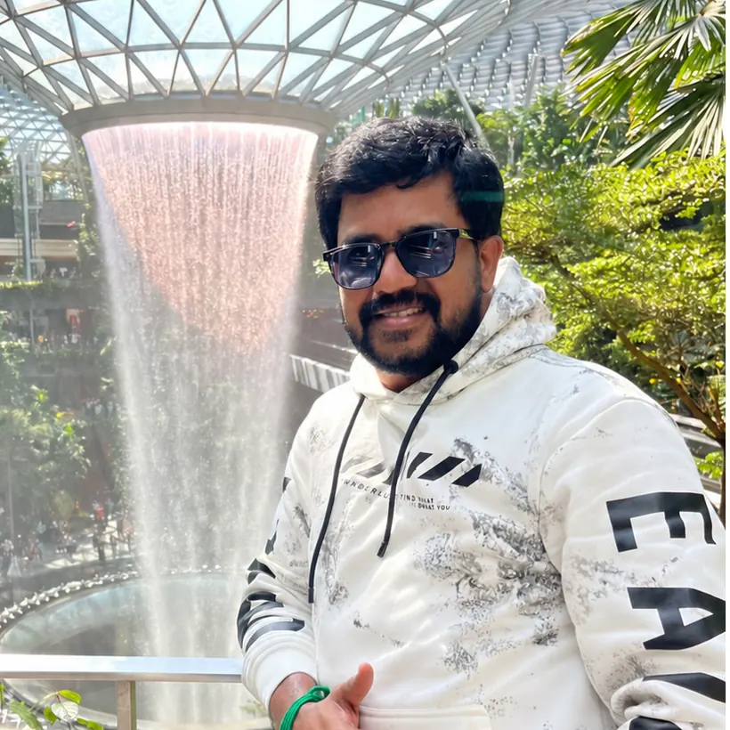 Srinivas Rentala, founder of Rajamayu Interiors